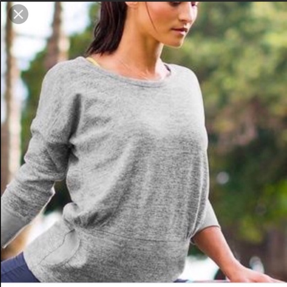 Athleta gray sweatshirt with pockets - Picture 1 of 7
